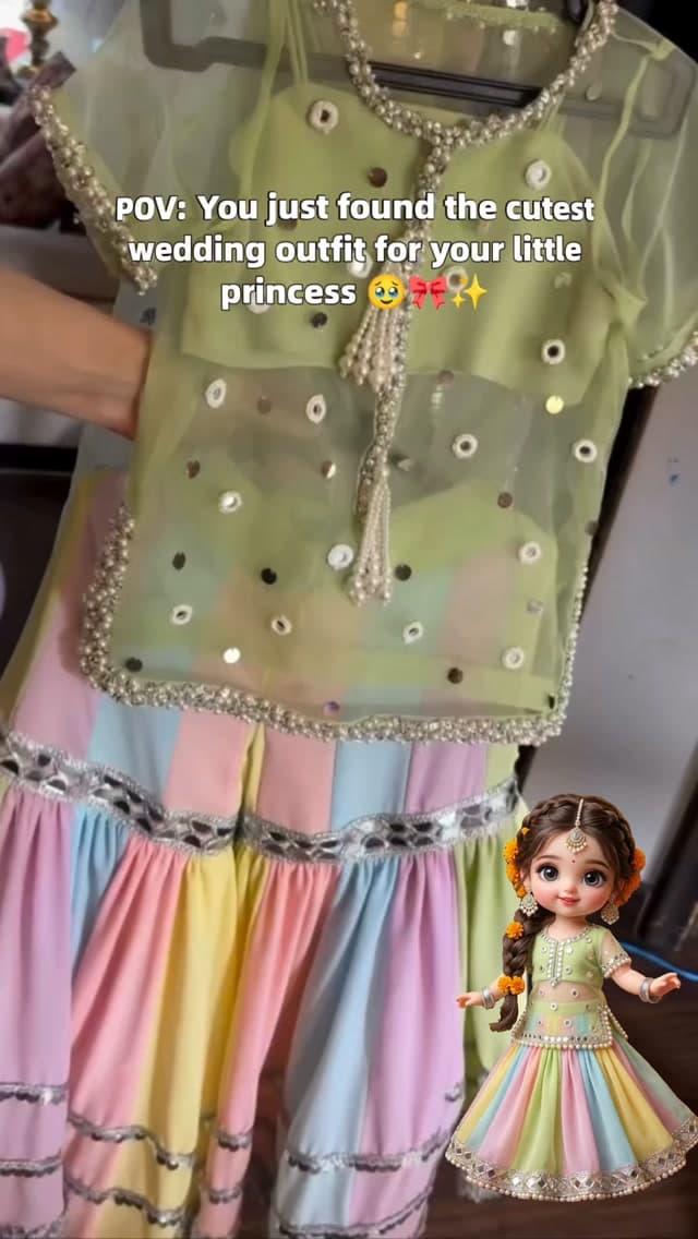 Pastel Multicolour Sharara