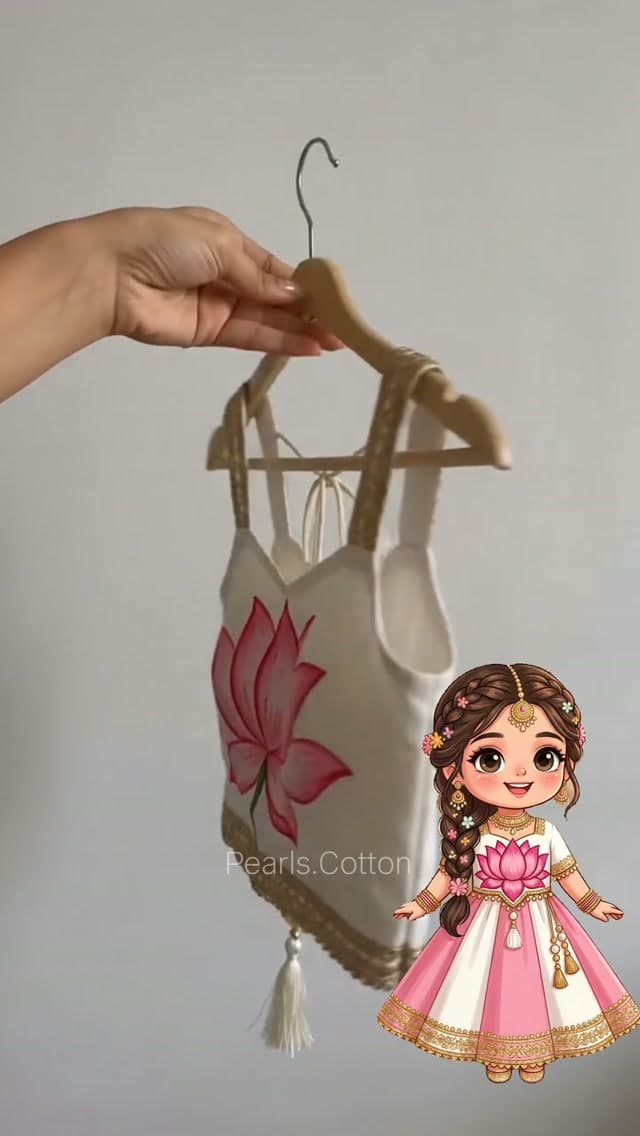 Lotus Lehenga Top